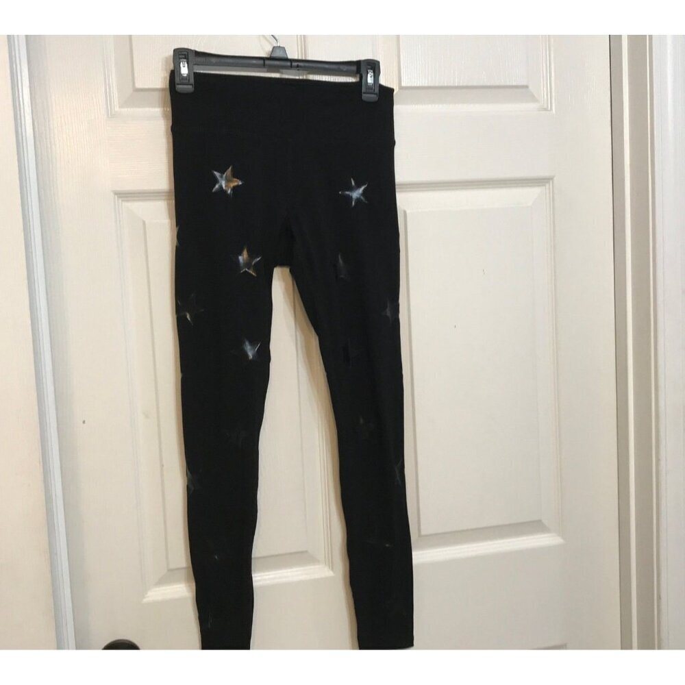Jessica Simpson The Warmup leggings Shiny black stars